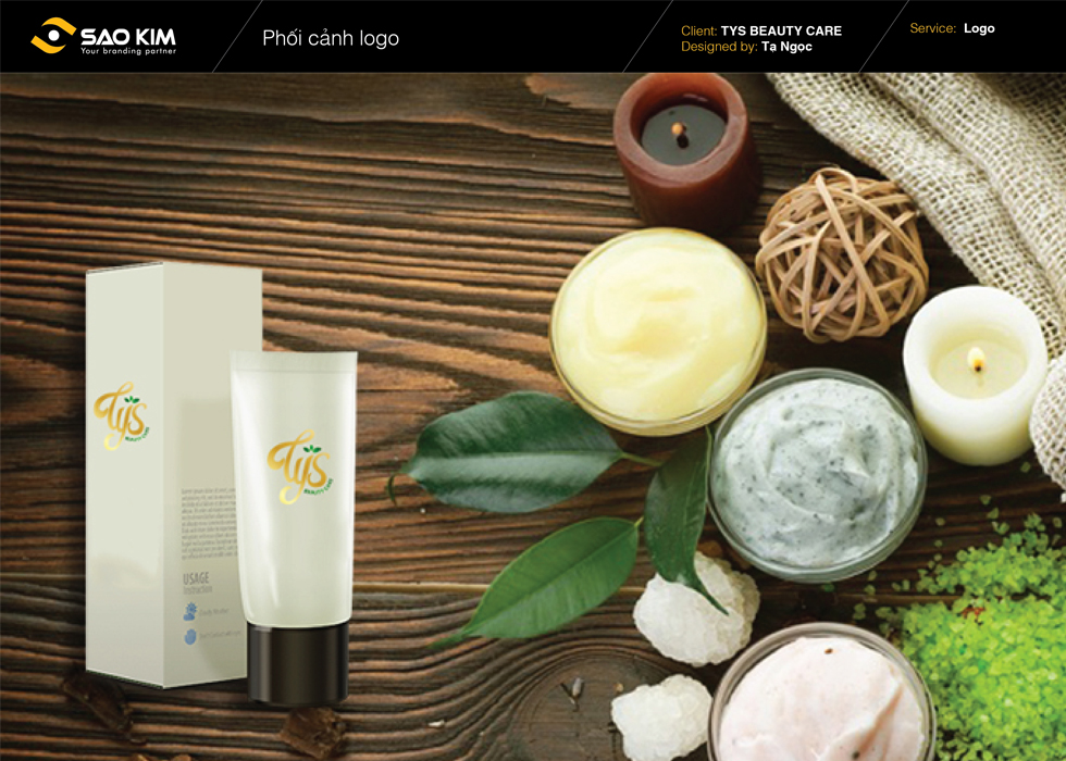 Như Minh Tú Cosmetic – TYS Beauty Care - Thiết kế logo lĩnh vực mỹ phẩm - làm đẹp sản phẩm TYS Beauty Care